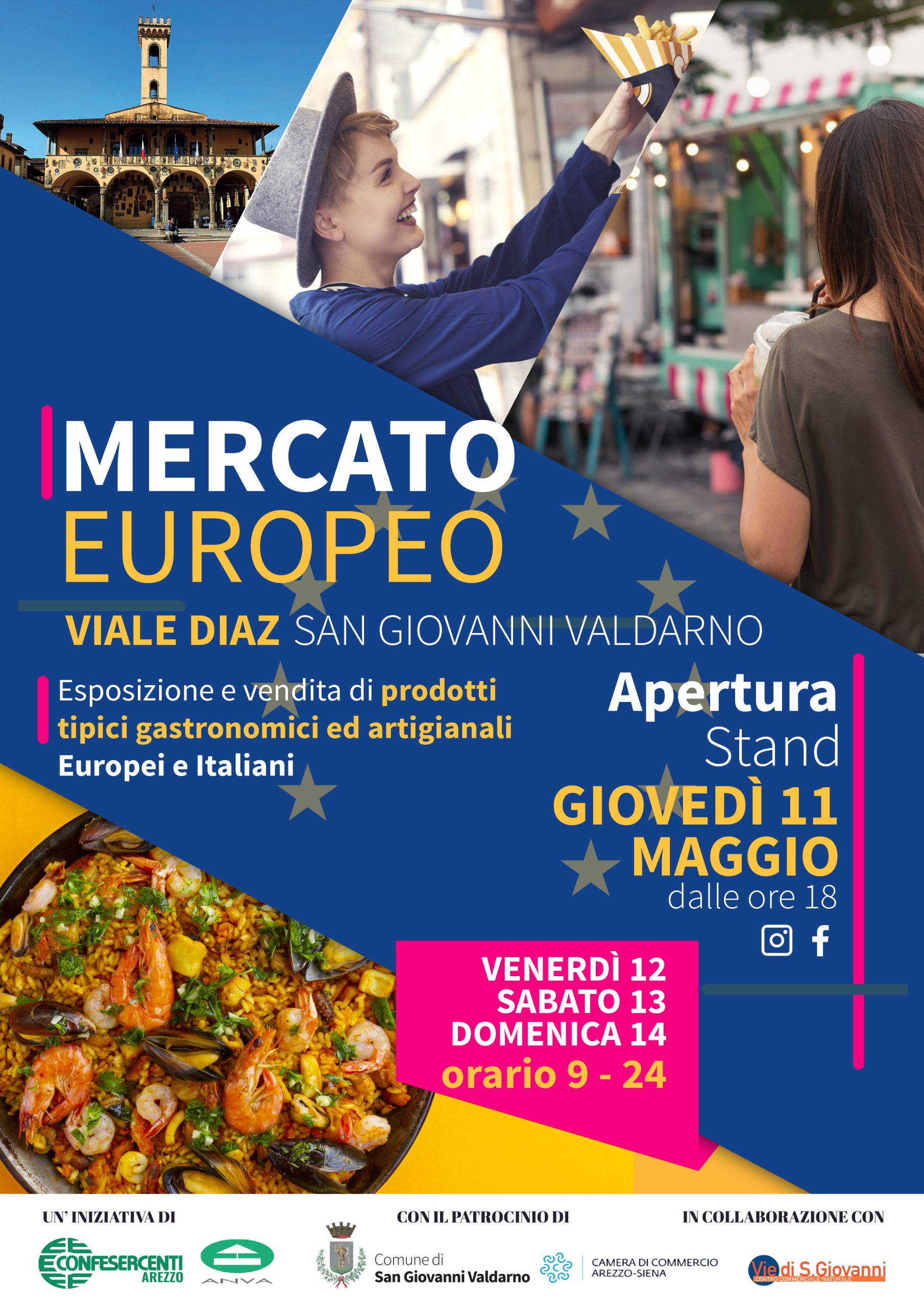 Torna a San Giovanni Valdarno il Mercato Europeo COMUNE DI SAN