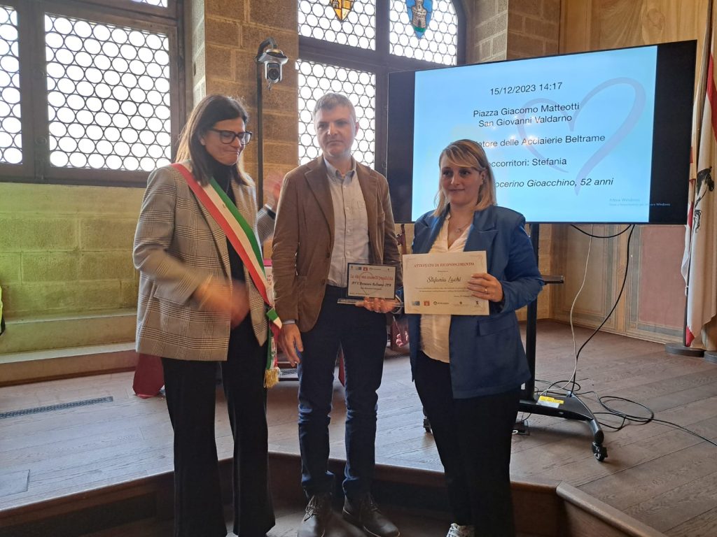 Progetto Arezzo Cuore premiate le persone che grazie al